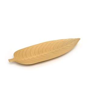 Plateau en métal personnalisé à chaud plateau décoratif en forme de feuille noire pour le stockage de fruits polyvalent décor de Table à manger de service alimentaire - Product Image 2