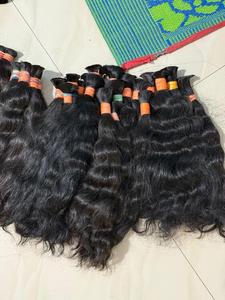 Extensions de cheveux humains en vrac crus Remy vierges 100% non traités, doux et sans enchevêtrement, fournisseur à bas prix de cheveux indiens - Product Image 5