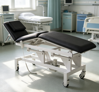 Table d'examen électrique à 3 sections, capacité de charge de 280 kg, roulettes silencieuses