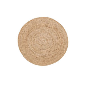 Tapis tressé rond brodé à la main en jute biologique Design classique pour la maison, l'hôtel, le bureau ou l'espace de prière Tapis et ensembles - Product Image 5