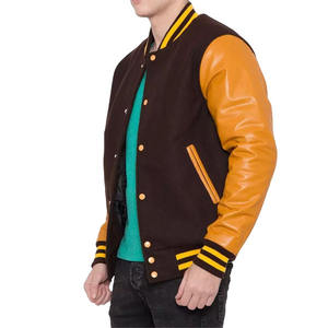Wholesale <b>Varsity</b> <b>Jackets</b> with Embroidered Patch Custom Logo Print Breathable College Baseball Letterman <b>Jackets</b> - Product Image 4