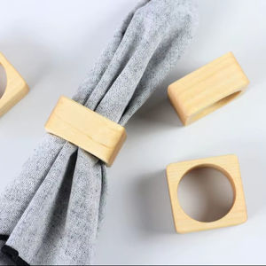 Anillo para Servilletas de Madera de Mango, Duradero, Nuevo, ¡Adicto Ahora! - Cuadrado, Superventas - Precio Bajo - Venta al por Mayor - Product Image 1