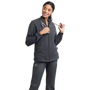 Blouse médicale avancée, tissu léger, doux et extensible, fermeture éclair intégrale, poche pratique, personnalisation pour le personnel - Product Image 4