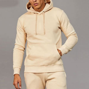 Ensembles de sweats à capuche pour hommes pull surdimensionné uni blanc 100% coton polaire lavé à l'acide survêtement hommes survêtements pour hommes personnalisé - Product Image 5