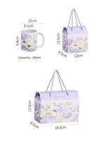YCPS13 Ensemble de tasses en céramique créatives, boîte cadeau, tasse à eau pour la maison, pour les événements, les souvenirs et les cadeaux de remerciement