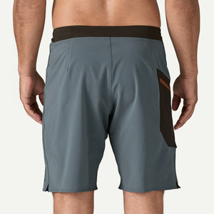 OEM Luxury Custom Men's Boardshorts Private Label Surf <b>Swim</b> Shorts Front Logo Knitted Mid Eco-Friendly Quick Dry Drawstring - Product Image 3