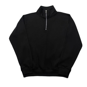 เสื้อสเวตเชิ้ตคอซิปแบบขายส่ง ปักโลโก้ได้ เนื้อผ้าหนา 100% ผ้าฝ้าย สำหรับฤดูหนาว เสื้อพูลโอเวอร์ผู้ชาย - Product Image 1