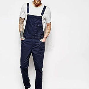 Salopette Homme de Haute Qualité Personnalisable avec Logo, Style Slim Streetwear, Respirante, 100% Coton, Couleur Personnalisée - Product Image 1