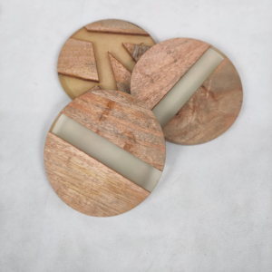 Set de table en caoutchouc aspect luxe, écologique, rond, taille personnalisée, fait main, bonne qualité - Product Image 1