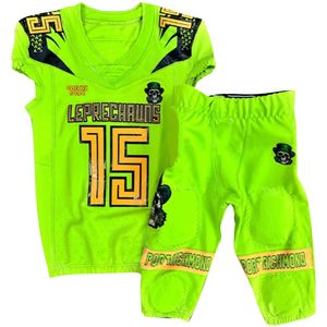 Uniformes de football américain réversibles en sergé entièrement sublimés de haute qualité maillots 100% Polyester antibactérien à séchage rapide - Product Image 5