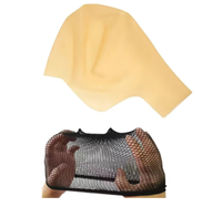Bonnet en latex pour perruque, taille L/M, couleurs personnalisables, design amusant, pour Noël, cosplay, fête, théâtre, film, sérigraphie
