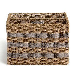 Porta revistas de lujo de hierba marina, soporte para periódicos de hierba marina natural, accesorios para el hogar y la oficina - Product Image 6