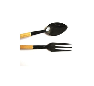 Cuchara de mesa de cuerno de búfalo, cubiertos de lujo para decoración rústica, utensilios de cocina, vajilla, juego de cucharas de cuerno - Product Image 4