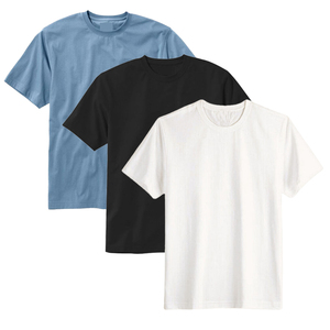 Vente directe d'usine t-shirt pour hommes t-shirt uni lourd pour hommes 100% coton Vinh Hung Vietnam fabricant d'origine - Product Image 4