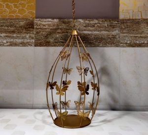 Photophore suspendue en laiton pour la décoration de la maison, meilleur produit de décoration en laiton pour le salon et la chambre à coucher, prêt à être expédié - Product Image 3