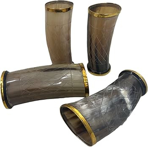 Verre à corne écologique pour boissons chaudes et froides Tasse naturelle fabriquée à la main pour le camping, le trekking et l'utilisation quotidienne - Product Image 5