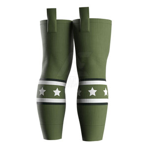 Chaussettes de sport longues pour hommes de luxe, en polyester, respirantes, protectrices, design pour équipes sportives et chaussettes intérieures pour hockey sur gazon - Product Image 2