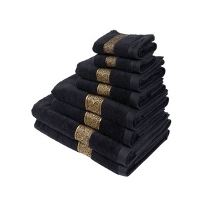 Personalized Beige Colour Luxury 100% Organic Cotton GOTS <b>Microfiber</b> Cheap High Quality Custom Logo Embroidered Golf Bath <b>Towels</b> - Product Image 5