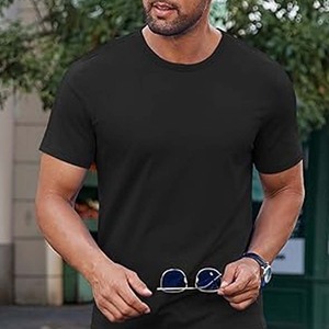 Camiseta de cuello redondo de mezcla de algodón peinado/poliéster 65/35 | Ajuste para camisetas delgadas con logotipo personalizado unisex - Product Image 4