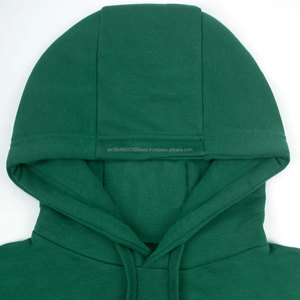Sudaderas con Capucha para Hombre, 100% Algodón Grueso, Estilo Urbano Verde, Fabricación de Ropa de Invierno Personalizada, Tinte Liso, Venta al Por Mayor - Product Image 2