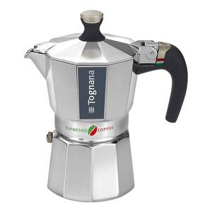 Cafetière Moka Italika 1 tasse en aluminium chromé W943051ITAL – Élégante machine à café - Product Image 1