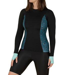 Long Sleeve Digital Print UPF50 <b>Women's</b> Rash Guard <b>Swim</b> <b>Shirt</b> Eco-Friendly Quick Dry Breathable - Product Image 4