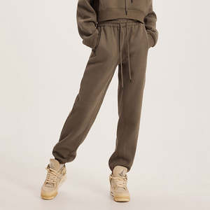 Pantalon de survêtement d'automne en coton polaire pour femmes, couleur unie, confort, course à pied, entraînement, gymnastique - Product Image 4