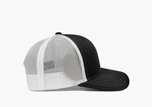 Sombreros de camionero con forma de moda de 6 paneles de alta calidad de malla negra/blanca lisa, gorras deportivas con logotipo personalizado, gorras de moda de Vietnam - Product Image 4