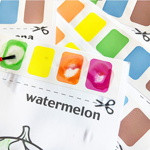 8 cái vẽ trái cây với bàn chải màu trang cuốn sách - Product Image 2