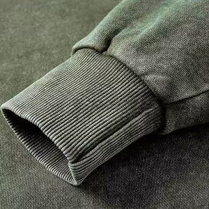 Sudaderas con Capucha Casuales de Invierno 2025, Venta al Por Mayor de Fábrica, Logotipo Personalizado, Lavado Ácido, Color Personalizado, Felpa Ecológica, Corte Regular - Product Image 3