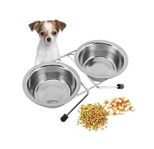 Cuencos de alimentación para mascotas de forma redonda de calidad de lujo, cuencos para perros de Color plateado de acero inoxidable con Base de goma para la venta caliente - Product Image 6