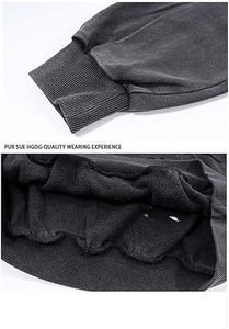 Sudadera con Capucha Unisex Vintage Lavada, Estilo Desgastado, Oversize, para Invierno, con Estampado Digital Bordado - Product Image 4