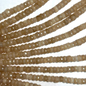 Calcédoine blanche naturelle de haute qualité à facettes Rondelle pierres précieuses 4-10mm perles en vrac 50 + ans d'expérience OEM/ODM accepté pour - Product Image 2