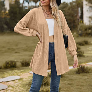 เสื้อคาร์ดิแกนผ้าถักเนื้อนุ่ม สวมใส่สบาย ดีไซน์เปิดด้านหน้าแบบคลาสสิก ให้ความรู้สึกอบอุ่น - Product Image 4