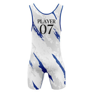 Combinaison de lutte personnalisée de haute qualité pour hommes avec sangle réglable, fermeture à enfiler, prix bas, ensembles - Product Image 3