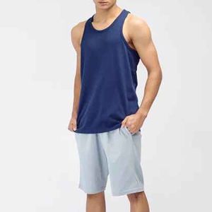 Camisetas de Tirantes Personalizadas para Hombre, de Alta Calidad, al por Mayor, con Logotipo Personalizado, Cómodas, de Color Sólido, Casuales, 100% Algodón, Poliéster, Transpirables, 2024 - Product Image 2