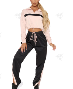 Femmes grande taille Polyester Nylon coupe-vent survêtement respirant veste et pantalon durable en gros ensembles pas cher prix 2026 - Product Image 6