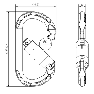 Mousqueton ovale YIC023D - Product Image 4