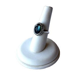 Vente chaude Classique Canal Technologie 925 Argent Femmes Anneaux Personnalisé Partie Labradorite Lunette Réglage De La Mode Bijoux Cadeau - Product Image 5