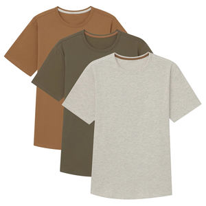Camiseta de Cuello Redondo para Hombre, Camisetas de Manga Corta, Camiseta de Verano, Camiseta de Algodón Orgánico, Camiseta con Cuello Redondo - Product Image 1