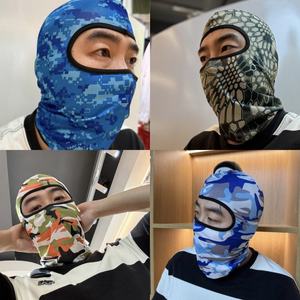 Custom Logo Printing Face <b>Mask</b> Full Face Cover UV Protector Motorcycle Summer Sports Camo Soft Breathable Polyester Balaclava - Product Image 6