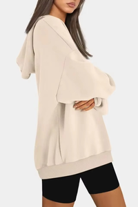 เสื้อฮู้ดดี้ผู้หญิงไซส์ใหญ่ ผ้าฝ้าย 100% กันยับ ระบายอากาศดี เป็นมิตรกับสิ่งแวดล้อม มีซับใน โลโก้ด้านหน้า ขายส่ง - Product Image 6