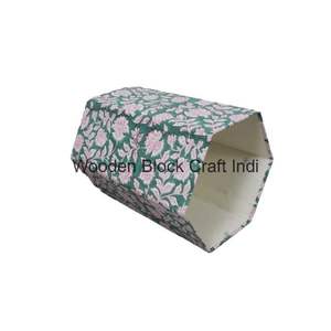 DIY fait à la main fleur imprimée avec enveloppement par tissu de coton avec le support de carton pour les petits espaces et appartements - Product Image 5