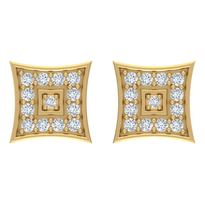 2023 Luxury VVS Moissanite Diamond <b>Earrings</b> New Solid 18K Gold Hip Hop Style Sterling <b>Silver</b> Diamond Studs for Women <b>Men</b> Gift - Product Image 1