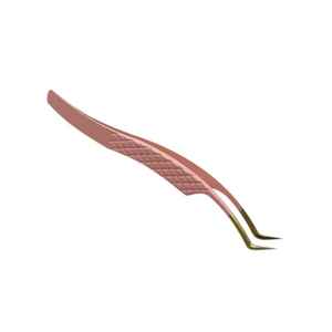 แหนบขนตาปลอมสำหรับขนตาปลอมสีชมพูทำจากสเตนเลสสตีลสั่งติดป้ายได้ตามต้องการ - Product Image 1