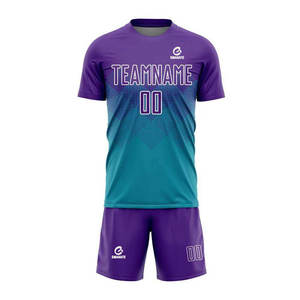 Maillot de football tendance, respirant, très vendu, couleur personnalisée, impression par sublimation intégrale, 100% polyester, teint en pièce, pour hommes - Product Image 3