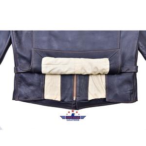 Chaqueta de Cuero y Lona Vintage Crusader para Hombre, Estilo Retro, Color Marrón Claro, de Alta Demanda, Venta al Por Mayor OEM - Product Image 3