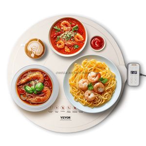 Élégant plateau de service rond rouge festif avec motif floral blanc et poignées dorées pour friandises et décorations de vacances - Product Image 6