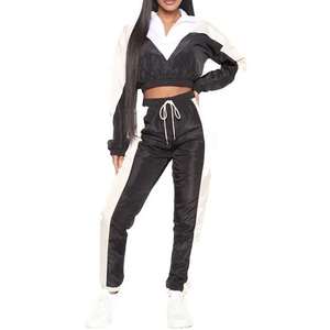 Survêtement personnalisé Vêtements d'entraînement Survêtement coupe-vent coupe-vent pour femmes Ensemble de jogging grande taille - Product Image 1