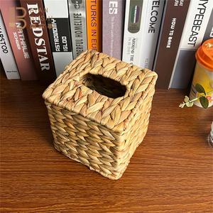 Caja de almacenamiento de pañuelos de jacinto de agua, forma cuadrada, Ideal para el hogar, Hotel, granja, oficina, decoración de mesa, precio más bajo - Product Image 2